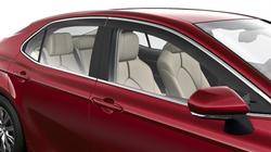 Ветровики оригинал с хром молдингом camry v70