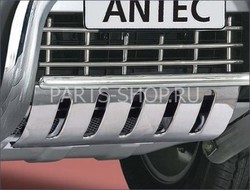 Защита картера с поперечной трубой 42 мм Pajero 2007-