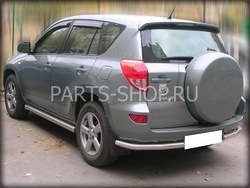 Защита заднего бампера на RAV4