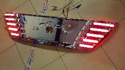 Накладка под задний номер Fortuner с подсветкой, хром