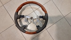 Руль спортивный с анатомией LX470, LC100 светлое дерево и бежевая кожа