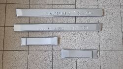 prado 150 молдинги широкие на двери, серебристые