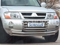 Защита переднего бампера 60мм Pajero 03-06