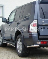 Защита заднего бампера угловая 60 мм Pajero 03-06