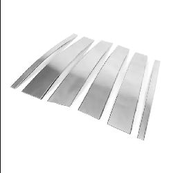 Молдинги для стоек дверей для Freelander 2  (нержавейка)