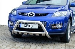 Защита передняя с защитой картера на Mazda CX-7 2007-2009