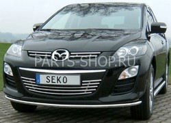 Защита переднего бампера 42 мм на Мazda CX-7 2007-2009
