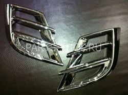 Накладки хромированные на фары противотуманные Mazda 3 2009-