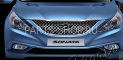 Решетка радиатора стиль Bentley хром Sonata
