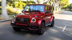 Защита переднего бампера W463 G-class 2010-17 черная