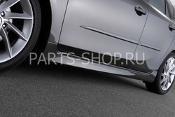 Накладки на пороги на Mazda 3 2009-