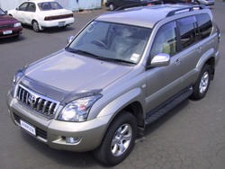 Дефлектор капота Toyota Land Cruiser Prado 120 дымчатый