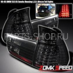 Фонари на BMW X5 задние светодиодные, тёмные