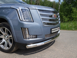 Защита бампера с дхо cadillac 2015