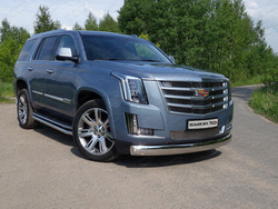 Защита Cadillac Escalade 2016 овальная