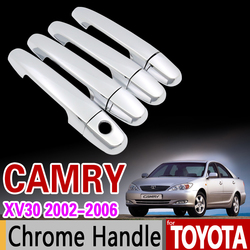 Накладки на ручки дверей Camry30, хром комплект, под два ключа или один