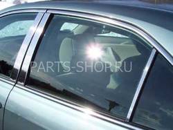 Молдинги на стойки дверей на Camry (6 элементов из нерж.)
