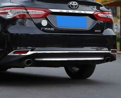 Накладки на задний бампер camry v70