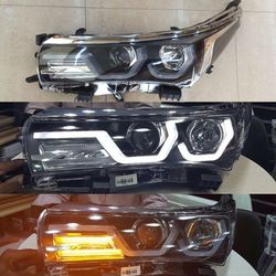 Фары линзовые corolla 2013-2015 с ходовыми огнями