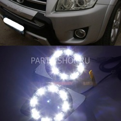 Накладки на туманки диодные RAV4 "Ангельские глазки" (комплект)