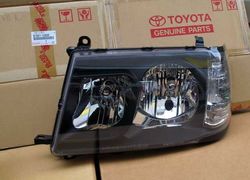 Оптика передняя чёрная Land Cruiser 100 (98-05)