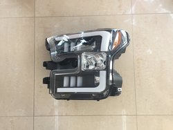 Фары линзовые, с ходовыми огнями для ford f-150 2015 (хром или черные)