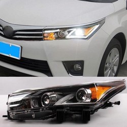 Фары передние линзовые corolla 2013-2015 с ходовыми огнями