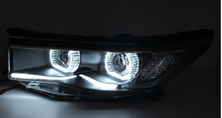 Фары линзовые highlander 2015 дизайн BMW
