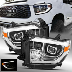 Фары линзовые стиль TRD PRO Tundra 2014-20