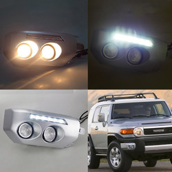 Противотуманные фары линзовые с ходовыми огнями fj cruiser