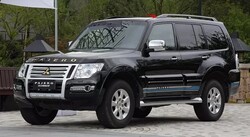 Рейлинги на крышу MMC Pajero черные