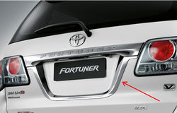 Окантовка заднего номера fortuner 04-15