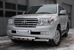 Защита переднего бампера Toyota LC200
