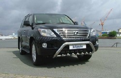 Защита переднего бампера LX570