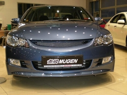 Губа переднего бампера Civic 4d стиль Mugen 06-09