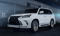 Губа передняя Double Eight на LX570 2015-2019