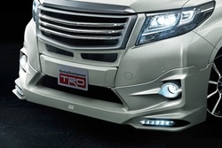 Губа передняя TRD для Alphard H30 с ходовыми огнями