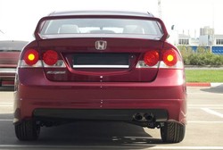 Губа заднего бампера Mugen Style Honda Civic 4D