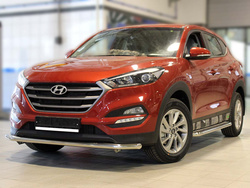 Защита переднего бампера Hyundai Tucson 2018