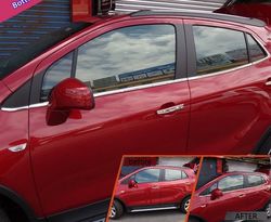 Молдинги под стекла opel mokka (8 частей)