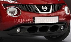 Накладки на передние фары Juke из нерж.