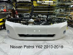 Бампер nissan patrol, белый передний