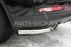 Защита заднего бампера "уголки" Infiniti EX
