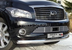 Защита переднего бампера QX56