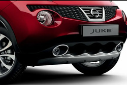 Накладка под передний бампер для Nissan Juke