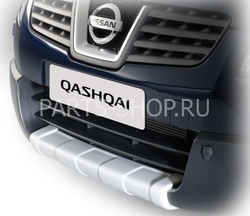 Накладка на передний бампер Qashqai