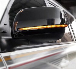 Корпуса на зеркала lc150, lc200, lx570 с динамическим поворотником, черные