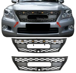 Решетка радиатора LX570 с габаритными огнями