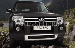 Накладка переднего бампера для Pajero 2007-