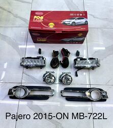 Вставки drl с туманками pajero (полный комплект)
